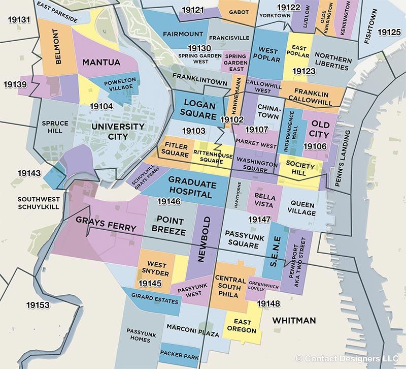 Printable Map Of Philadelphia Neighborhoods